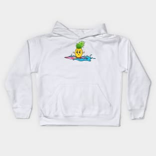 Surfing Pineapple Kids Hoodie